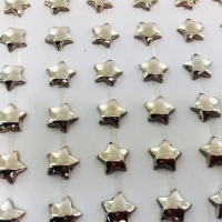 Estrela Metalizada Adesiva em Cartela 10mm - Prata