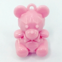 Urso Acrlico Grande 40mm Pct 500g - Rosa Leitoso