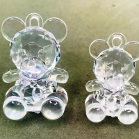 Urso Acrlico Mdio 35mm - Cristal