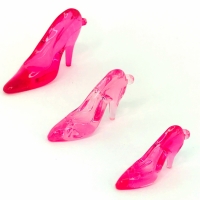 Sapato Acrlico Mdio 50mm Pct 500g - Pink Cristal