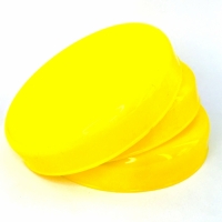 Tampa Vidro de Palmito 110mm - Amarelo
