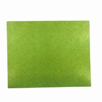 Folha de EVA com Glitter Verde Claro - 50x40 cm
