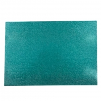 Folha de EVA com Glitter Verde Água - 50x40 cm