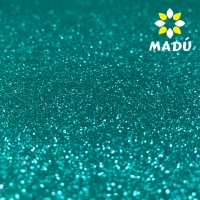 Folha de EVA com Glitter Verde Água - 50x40 cm