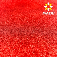 Folha de EVA com Glitter Vermelho - 50x40 cm