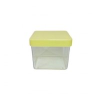 Caixa Acrlica 4x4 cm - Tampa Amarelo Candy