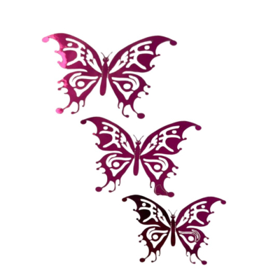 BORBOLETAS 3D DECORATIVAS PINK PCT/12 MODELOS ALEAT�RIOS