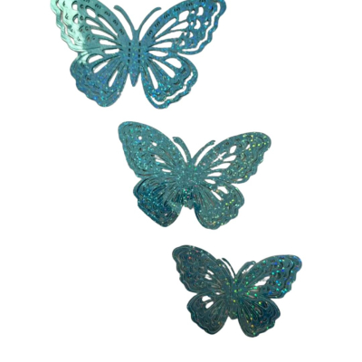 BORBOLETAS 3D DECORATIVAS AZUL PCT/12 MODELOS ALEAT�RIOS